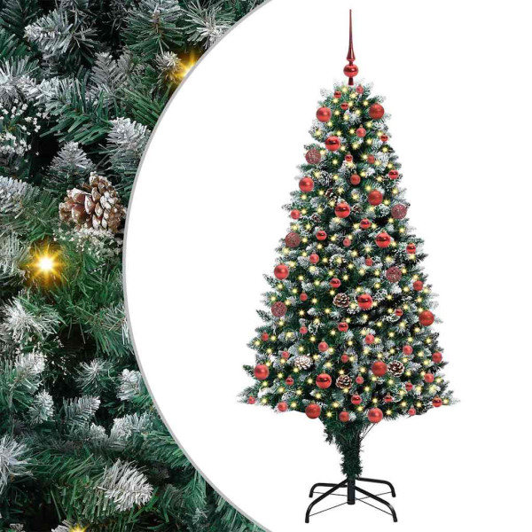 Árbol de Navidad artificial Verde 180 cm PVC y Acero y Plástico M 2
