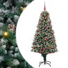 Árbol de Navidad artificial Verde 180 cm PVC y Acero y Plástico 2