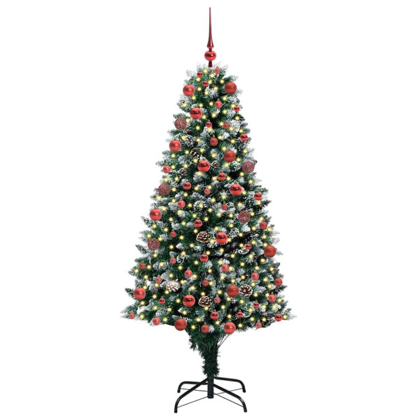 Árbol de Navidad artificial Verde 180 cm PVC y Acero y Plástico M 3