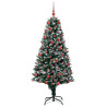 Árbol de Navidad artificial Verde 180 cm PVC y Acero y Plástico 4