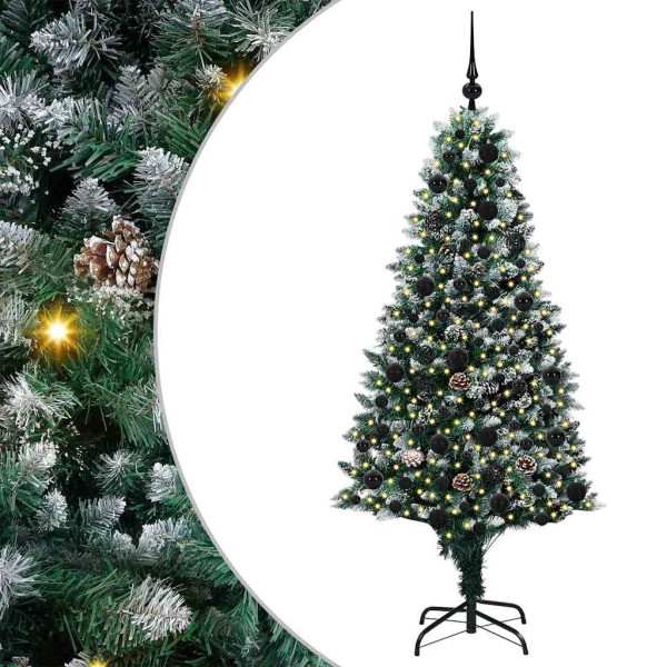 Árbol de Navidad artificial Verde 180 cm PVC y Acero y Plástico M 2