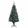 Árbol de Navidad artificial Verde 180 cm PVC y Acero y Plástico 4