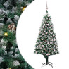 Árbol de Navidad artificial Verde 180 cm PVC y Acero y Plástico 2