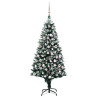 Árbol de Navidad artificial Verde 180 cm PVC y Acero y Plástico 4
