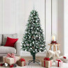 Árbol de Navidad artificial Verde 180 cm PVC y Acero y Plástico 1