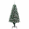 Árbol de Navidad artificial Verde 180 cm PVC y Acero y Plástico 3