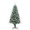 Árbol de Navidad artificial Verde 180 cm PVC y Acero y Plástico 3