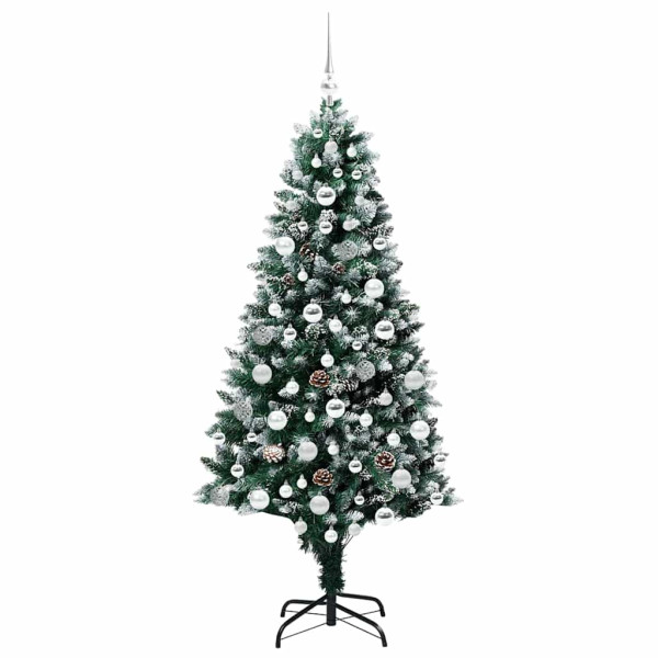 Árbol de Navidad artificial Verde 180 cm PVC y Acero y Plástico M 4