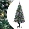 Árbol de Navidad artificial Verde 180 cm PVC y Acero y Plástico 2