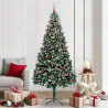 Árbol de Navidad artificial Verde 210 cm PVC y Acero y Plástico 1