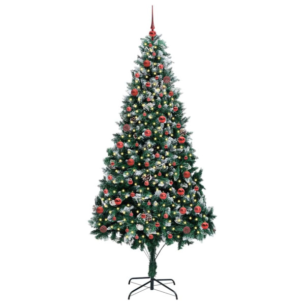 Árbol de Navidad artificial Verde 210 cm PVC y Acero y Plástico M 3
