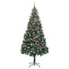 Árbol de Navidad artificial Verde 210 cm PVC y Acero y Plástico 3