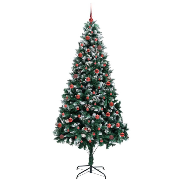 Árbol de Navidad artificial Verde 210 cm PVC y Acero y Plástico M 4