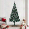 Árbol de Navidad artificial Verde 210 cm PVC y Acero y Plástico 1