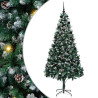 Árbol de Navidad artificial Verde 210 cm PVC y Acero y Plástico 2