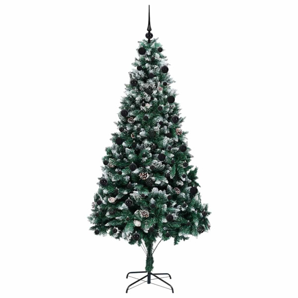 Árbol de Navidad artificial Verde 210 cm PVC y Acero y Plástico M 4