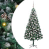 Árbol de Navidad artificial Verde 210 cm PVC y Acero y Plástico 2