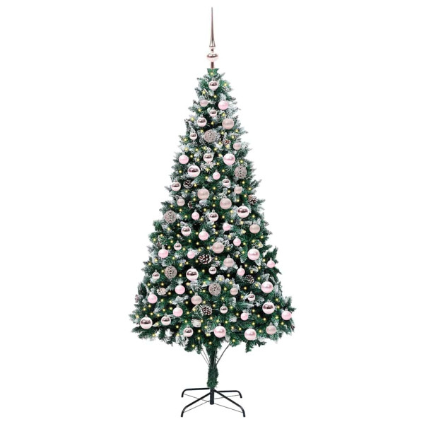 Árbol de Navidad artificial Verde 210 cm PVC y Acero y Plástico M 3