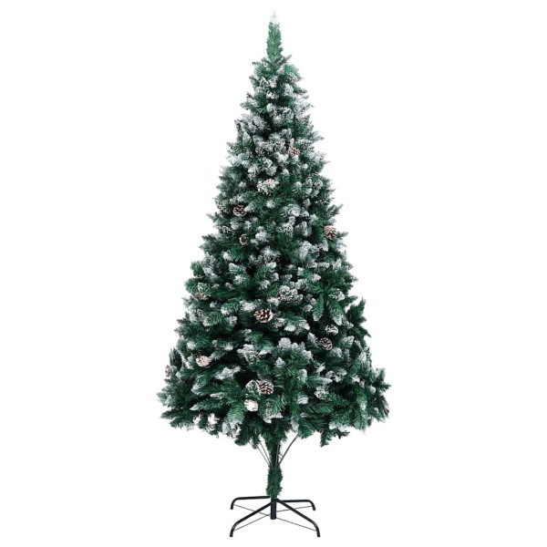Árbol de Navidad artificial Verde 210 cm PVC y Acero y Plástico M 5