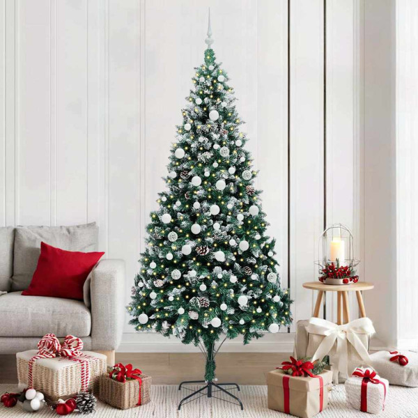 Árbol de Navidad artificial Verde 210 cm PVC y Acero y Plástico D