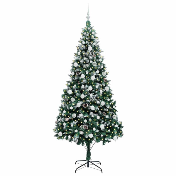 Árbol de Navidad artificial Verde 210 cm PVC y Acero y Plástico M 3