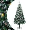 Árbol de Navidad artificial Verde 210 cm PVC y Acero y Plástico 2