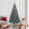 Árbol de Navidad artificial Verde 210 cm PVC y Acero y Plástico 1
