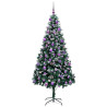 Árbol de Navidad artificial Verde 210 cm PVC y Acero y Plástico 4