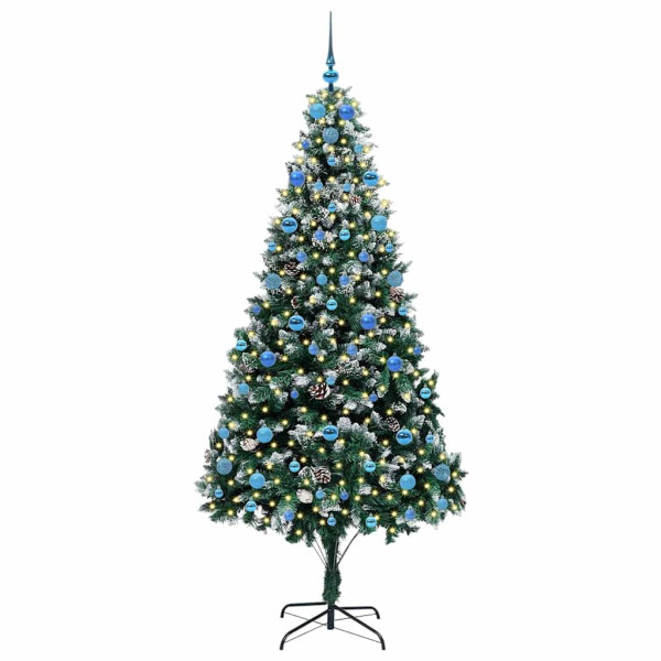 Árbol de Navidad artificial Verde 210 cm PVC y Acero y Plástico M 3