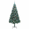Árbol de Navidad artificial Verde 210 cm PVC y Acero y Plástico 3