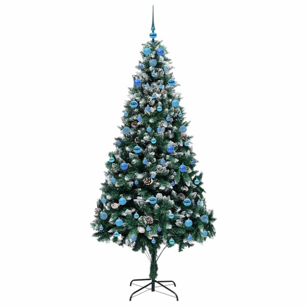 Árbol de Navidad artificial Verde 210 cm PVC y Acero y Plástico M 4