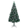 Árbol de Navidad artificial Verde 210 cm PVC y Acero y Plástico 5