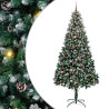 Árbol de Navidad artificial Verde 240 cm PVC y Acero y Plástico 2
