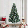 Árbol de Navidad artificial Verde 240 cm PVC y Acero y Plástico 1