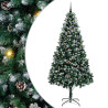 Árbol de Navidad artificial Verde 240 cm PVC y Acero y Plástico 2