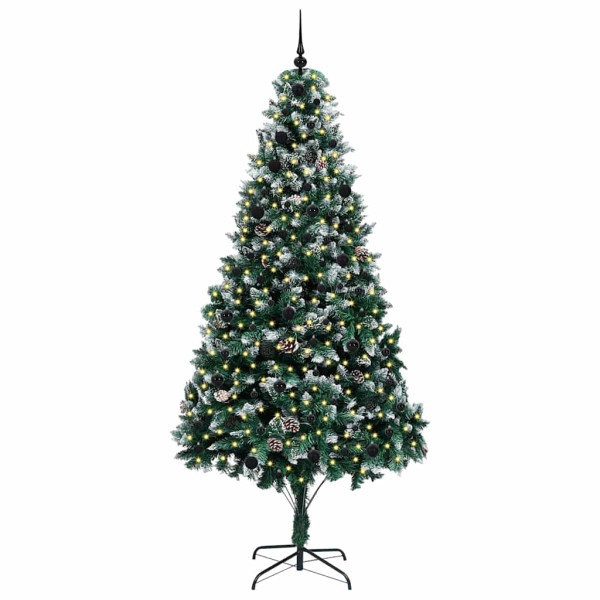 Árbol de Navidad artificial Verde 240 cm PVC y Acero y Plástico M 3