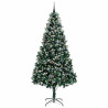 Árbol de Navidad artificial Verde 240 cm PVC y Acero y Plástico 3