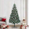 Árbol de Navidad artificial Verde 240 cm PVC y Acero y Plástico 1