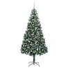 Árbol de Navidad artificial Verde 240 cm PVC y Acero y Plástico 3