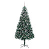 Árbol de Navidad artificial Verde 240 cm PVC y Acero y Plástico 4