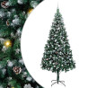 Árbol de Navidad artificial Verde 240 cm PVC y Acero y Plástico 2