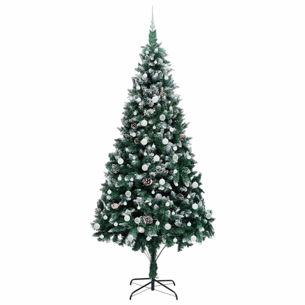 Árbol de Navidad artificial Verde 240 cm PVC y Acero y Plástico M 4