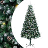 Árbol de Navidad artificial Verde 240 cm PVC y Acero y Plástico 2