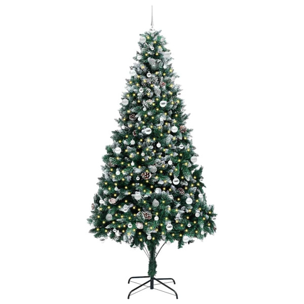 Árbol de Navidad artificial Verde 240 cm PVC y Acero y Plástico M 3