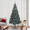 Árbol de Navidad artificial Verde 240 cm PVC y Acero y Plástico 1