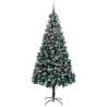 Árbol de Navidad artificial Verde 240 cm PVC y Acero y Plástico 3
