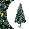 Árbol de Navidad artificial Verde 240 cm PVC y Acero y Plástico 1