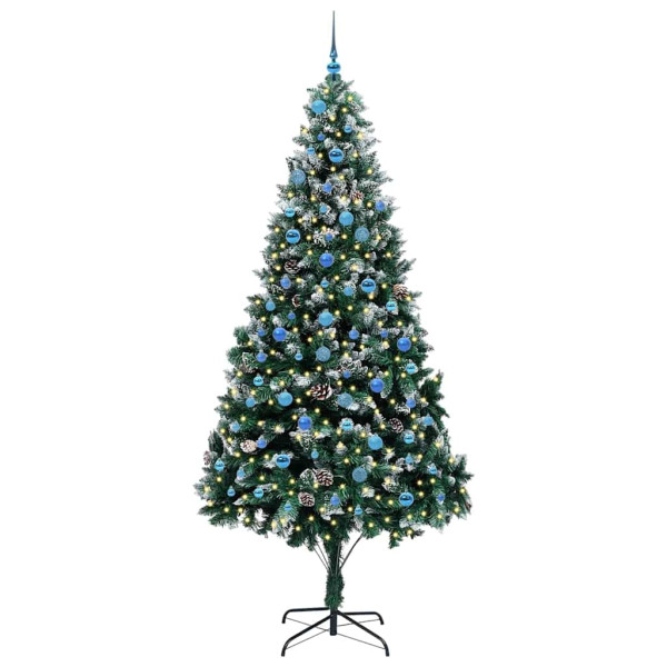 Árbol de Navidad artificial Verde 240 cm PVC y Acero y Plástico M 2