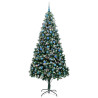 Árbol de Navidad artificial Verde 240 cm PVC y Acero y Plástico 2