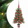 Árbol de Navidad con 150 LED con soporte Verde 90 cm PE 2